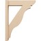 Ekena Millwork 6-in W x 24-in D x 32-in H Funston Slat Rough Cedar Woodgrain TimberThane Outlooker, Primed Tan OUTUR060X24X32FST24RCPR - alternate 4